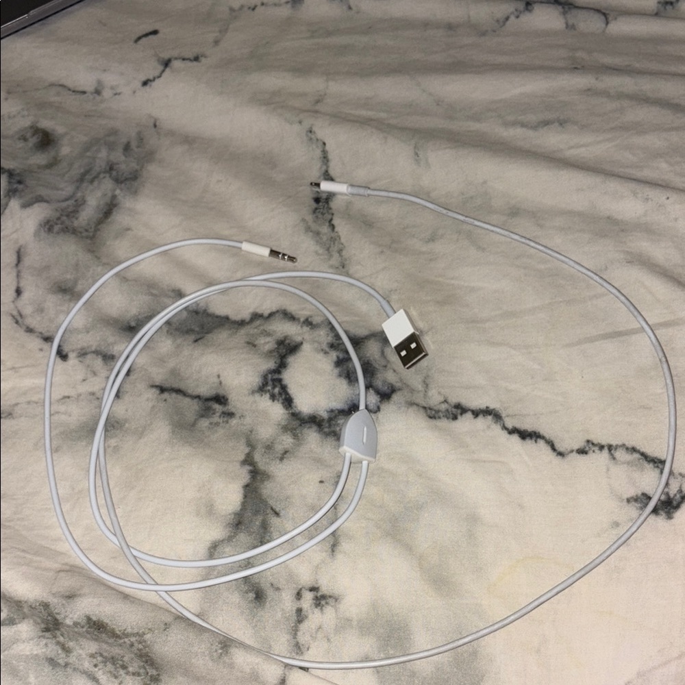 Dual Audio Cable and USB Charging Cable